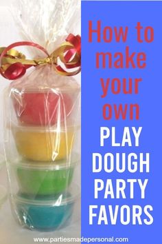 how to make your own play dough party favors