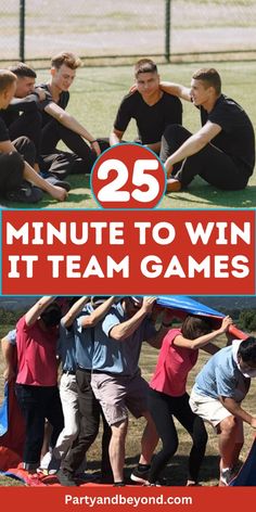 the 25 minute to win it team games are great for kids and adults, so they can