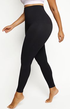 PowerConceal™ Eco-comfort Leggings | Sustainable Leggings | Shapellx Compressive Lightweight Solid Activewear, Lightweight Compressive Workout Bottoms, Versatile Lightweight Recycled Polyester Activewear, Versatile Lightweight Activewear In Recycled Polyester, Versatile Recycled Polyester Yoga Pants, Comfortable 4-way Stretch Yoga Pants, Lightweight Fitted Yoga Bottoms, Comfortable Yoga Pants With 4-way Stretch, Lightweight 4-way Stretch Versatile Bottoms