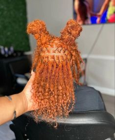 Ginger Dreadlocks Black Women, Ginger Color Locs, Ginger Starter Locs, Orange Locs, Short Dreadlocks Hairstyles, Color Locs, Loc Colors, Colored Locs