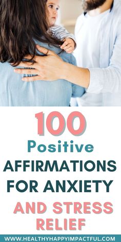 100 Positive Affirmations for Anxiety. Anxiety Affirmations. Affirmations for Confidence. Stressful Affirmations, Calming Affirmations, Affirmations For Confidence, Calm Yourself, How To Get Motivated, Affirmations For Kids, Therapy Resources, Affirmations For Women, Happiness Quotes