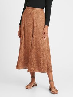 Satin Godet Midi Skirt | Banana Republic Midi Skirt Fall, Winter Skirts, Long Midi, Soft Autumn, Winter Skirt, Invisible Zip, Tea Length, Fall Winter Outfits, Satin Fabric