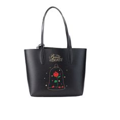 Style: Kate Spade X Disney Beauty And The Beast Small Reversible Tote Bag Material: Refined Grain Leather Features: Removable Pouch, Reversible Measures: 14.6" L x 10.1" H x 5.3" D Disney Tote Bags, Kate Spade Disney, Reversible Tote Bag, Reversible Tote, Disney Beauty And The Beast, Tote Handbag, The Beast, Women's Bags, Beauty And The Beast