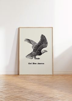 God Bless America Print Vintage Eagle Poster Fourth of July Wall Art Minimalist USA Print Patriotic Wall Art Digital Download 1 Print PRINTABLE ART- This is a DIGITAL product (not physical). You will receive a link to download your art after purchasing. This beautiful, originally-designed God Bless America digital art print is the perfect way to brighten up a room and add some personality. It reflects a bohemian, mid-century, modern, and minimalist style, and makes for the perfect decor for entr Eagle Poster, Patriotic Posters, Patriotic Wall Art, Patriotic Wall, Wall Art Minimalist, Usa Print, God Bless America, Art Minimalist, Minimalist Wall Art