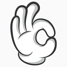 a black and white drawing of a hand giving the peace sign