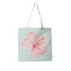 Tote your stuff with style! Made of breathable, 100% cotton and machine washable, it's perfect for a day at the beach, shopping sprees, or even as your go-to school or work bag. Size: 18in x18in Hibiscus Flower Tote Bag, Hibiscus Watercolor, Flower Tote Bag, Beach Shopping, Flower Tote, Pink Hibiscus, A Day At The Beach, Day At The Beach, Work Bag