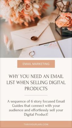 an email list with the title why you need an email list when selling digital products