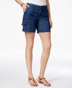 Comfort-Waist Cargo Shorts, Created for Macy's | macys.com Plus Size Activewear, Matching Family Outfits, Family Outfits, Sleeves (women), Baby Clothes Shops, Trendy Plus Size, Swimwear Tops, Look Fashion, Sweater Jacket