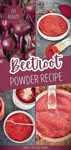 beetroot powder recipe with the title overlay