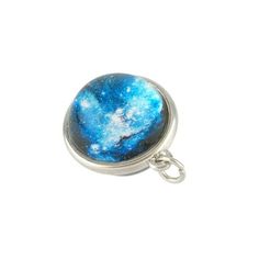 Get this blue galaxy sphere pendant from Bead Landing to create your own unique necklace. Pair it with a silver chain to craft a fun accessory to make any outfit complete. Size: 20.  Color: Metal Type.  Gender: female.  Age Group: adult. Vintage Jewelry Ideas, Bead Landing, Blue Galaxy, Michael Art, Jewelry Making Charms, Unique Necklace, Unique Necklaces, Bead Crafts, Jewelry Ideas