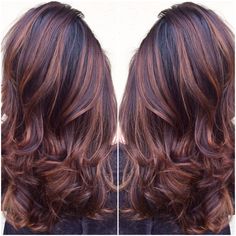 Baylage Hair, Red Highlights, Beautiful Hair Color, Pinterest Hair, Hair Balayage, Burgundy Hair, Hair Color Highlights, Hair Color And Cut