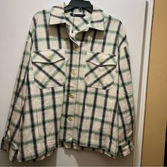 Beautiful. New With Tags. Chic Plaid Cotton Outerwear, Plaid Shacket For Spring Workwear, Zara Trendy Long Sleeve Shacket, Spring Plaid Shacket, Zara Casual Shacket For Spring, Casual Zara Shacket For Spring, Zara Casual Spring Shacket, Zara Plaid Outerwear For Fall, Zara Plaid Outerwear For Spring