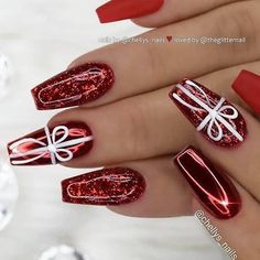 Xmas Nail Designs, Treats Christmas, Nagellack Trends, Special Nails, Recipes Christmas, Nails Christmas, Cookies Christmas