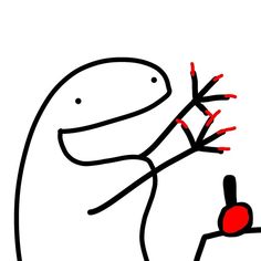 a drawing of a dinosaur holding an apple