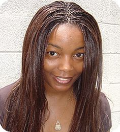 Yaki Braids, Invisible Micro Braids Black Women, Micro Braids Styles With Human Hair, Layered Micro Braids, Micro Pick And Drop Braids, Invisible Braids, Natural Wedding Hairstyles