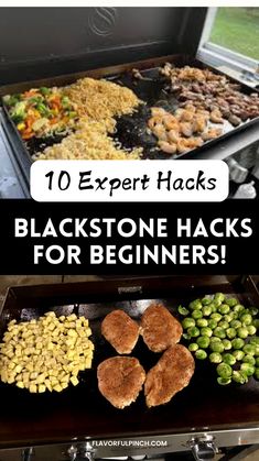 black stone hacks for beginners with text overlay that reads 10 expert hacks blackstone hacks for beginners