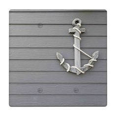 an anchor on the side of a house