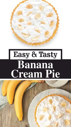 This rich, velvety dessert layers sweet bananas with creamy custard in a flaky pie crust. Its smooth texture and balanced sweetness make it an irresistible treat for any occasion. Homemade Banana Cream Pie, Soft Cinnamon Rolls, Banana Custard, Banana Cream Pie Recipe, Dessert Cravings, Homemade Custard, Easy Chocolate Cake, Cream Pie Recipes, Homemade Sweets