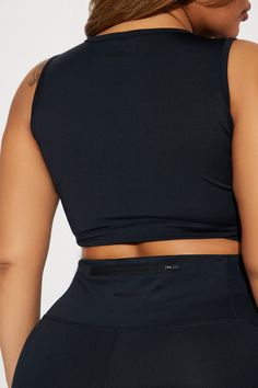 Available In Black. Active Top Scoop Neck Sleeveless Padded Cropped Active Biker Short High Waisted, Elastic Waistband Elevate Reflective Detail High Performance Stretch Body: 73% Polyester 27% Spandex Inner Mesh: 82% Nylon 18% Spandex Imported | Sprint Reflective Elevate Active Set in Black size XS by Fashion Nova Sleeveless Tops With Built-in Bra, Versatile Elastane Sports Bra, Sleeveless Elastane Sports Bra For Yoga, Sleeveless Black Seamless Activewear, Versatile Solid Color Sleeveless Sports Bra, Versatile High Stretch Sports Bra, High Stretch Sleeveless Versatile Sports Bra, Versatile High Stretch Sleeveless Sports Bra, Sleeveless High Stretch Crop Top With Built-in Bra