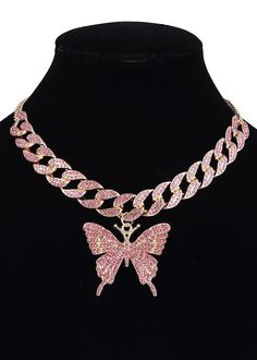 This Butterfly Bling Chain Necklace is made of high-quality alloy and rhinestone. If you want to have a necklace suitable for matching a y2k or any causal outfit , this necklace is your ideal choice. Shape\pattern: Butterfly Metals Type: Zinc Alloy Material: Rhinestone Length: 13.78" 2000s Accessories, Accessories Y2k, Butterfly Aesthetic, Aesthetic Butterfly, Butterfly Fashion, Pattern Butterfly, Y2k Butterfly, Y2k Party, Bling Necklace