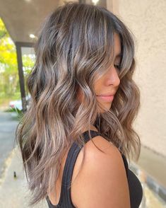 Light Ash Brown Balayage Level 7 Hair Color Ash, Level 7 Hair, Natural Ash Brown Hair, Level 7 Hair Color, Ashy Brown Hair Balayage, Ash Brown Hair With Highlights, Medium Ash Brown Hair, Dark Ash Brown Hair, Ash Brown Hair Balayage