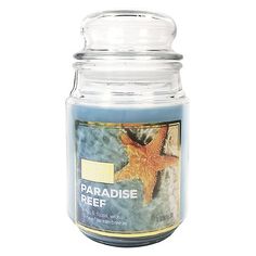 a jar with a starfish on it