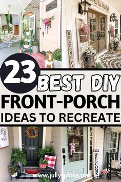 front porch ideas, front door decor, small front porch decorating, outdoor entryway ideas, front porch inspiration Small Front Porch Ideas Entrance, Stoop Decor, Small Front Porch Decor, Front Porch Plants, Porch Bench, Porch Plants, Front Door Entryway