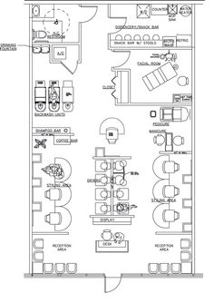 an office floor plan with several tables and chairs