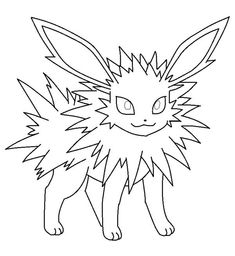 a drawing of an animal with big ears and tail like hair, standing in front of a white background