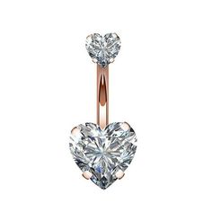 a heart shaped diamond pendant on a white background