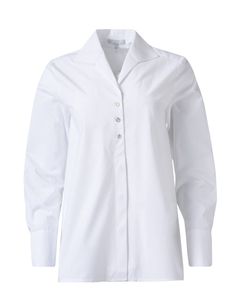 betty-white-cotton-shirt_product.jpeg Modern Business Casual Blouse With Fold-down Collar, Modern Blouse With Fold Down Collar For Business Casual, Modern Blouse With Button Cuffs And Fold Down Collar, Elegant Blouse With Shirttail Hem And Placket, Elegant Blouse With Placket And Shirttail Hem, Business Casual Blouse With Collared Neckline And Placket, Business Casual Blouse With Collared Neckline, Modern Blouse With Concealed Placket And Fold Down Collar, Modern Blouse With Button Cuffs And Spread Collar