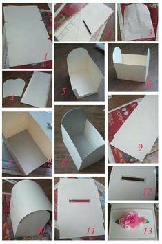 the instructions to make an origami box