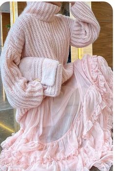 Knitted Sweater Dress, Romantic Fashion, Lace Sweater, Knit Style, Sweater Jumper, Fall Fabric, Casual Stylish, Palau, Warm Sweaters