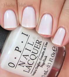 OPI Funny Bunny. The perfect opaque white polish without being stark white. Sheer White Nail Polish, Milk Bath Nails, Nail Polish Opi, Knee Strengthening, Sheer Polish, Funny Bunny, White Nail Polish, White Polish, Nail Envy