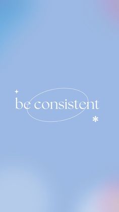 the words be content are written in white on a blue and pink blurry background