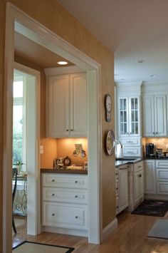 the kitchen is clean and ready for us to use in its new owner's home