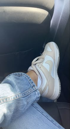 Women Nike Low Dunk, Shoes Aesthetic Dunks, Beige Dunk Low, New Dunks Low, Fits With Nike Shoes, Tan Low Dunks, Beige Low Dunks, Tan Nike Dunks Outfit, Women’s Dunk Low