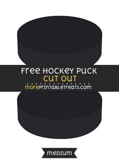 the hockey puck is cut out and ready to be used