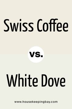 the words swiss coffee and white dove