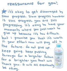 a handwritten message from a child about how to drink water