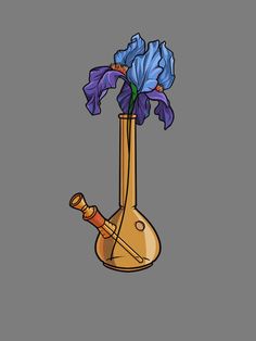 flower, vase, bong, smoke, iris illustration drawing art digital Trippy Plant Drawing, Weeds Drawing Sketches Aesthetic, Weeds Drawing Sketches Cartoon, Dab Drawing, Bong Drawing, Weeds Drawing Sketches, Vase Bong, Iris Illustration, Flower Vase Drawing