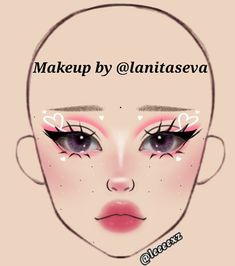 K12 Makeup, K-12 Makeup, Leeeexz Makeup, Makeup Looks Drawing, Punk Makeup Looks, Skincare Headband