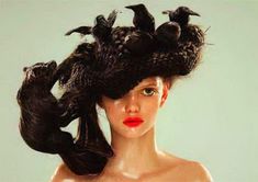 Crazy Hairstyles, Bird Nest Hair, Avant Garde Hair, David Sims, Fantasy Hair, Wild Hair, Daft Punk