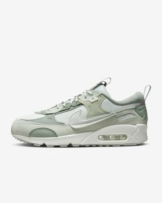 Nike Air Max Women Shoes, Green Nike Women Shoes, Nike Air Max Futura 90, Cute Nike Sneakers For Women, Air Max Fits, Nike Shoes Women Outfit Casual, Chunky Sneakers Nike, Nike Air Max Futura, Casual Nike Shoes