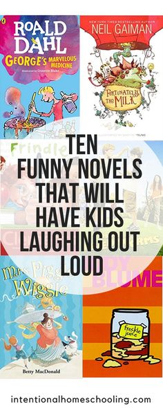 there are many children's books with the title ten funny novels that will have kids laughing out loud