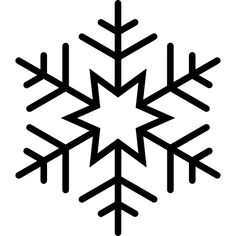 a black and white snowflake on a white background