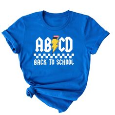 Get ready to start the new school year with the ABCD Back to School T-Shirt, perfect for kids, girls, boys, and teens! This stylish and comfortable t-shirt is designed to make the first day back to school fun and exciting. Made from high-quality cotton, this t-shirt offers a soft feel and lasting durability. Slim fit with contemporary longer lengthSize up 1-2 sizes for looser fitMade of 100% cotton Unisex fit100% cotton Please check our size chart before orderingMachine wash cold. Tumble dry low. First Day Back To School, Pod Design, Teen Shorts, Raglan Hoodie, 4 Girls, Summer Birthday, The New School, Long Sleeve Jersey, New School Year