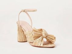 We like 'em chunky. Ivory Pearl, Heeled Sandal, Gold Heels, Leather Pieces, Pearl Color, Ankle Strap Heels