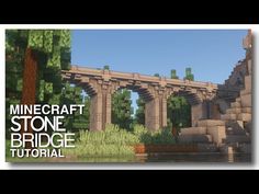 the minecraft stone bridge is shown in this video