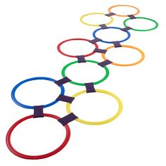 the olympic rings are lined up in a row